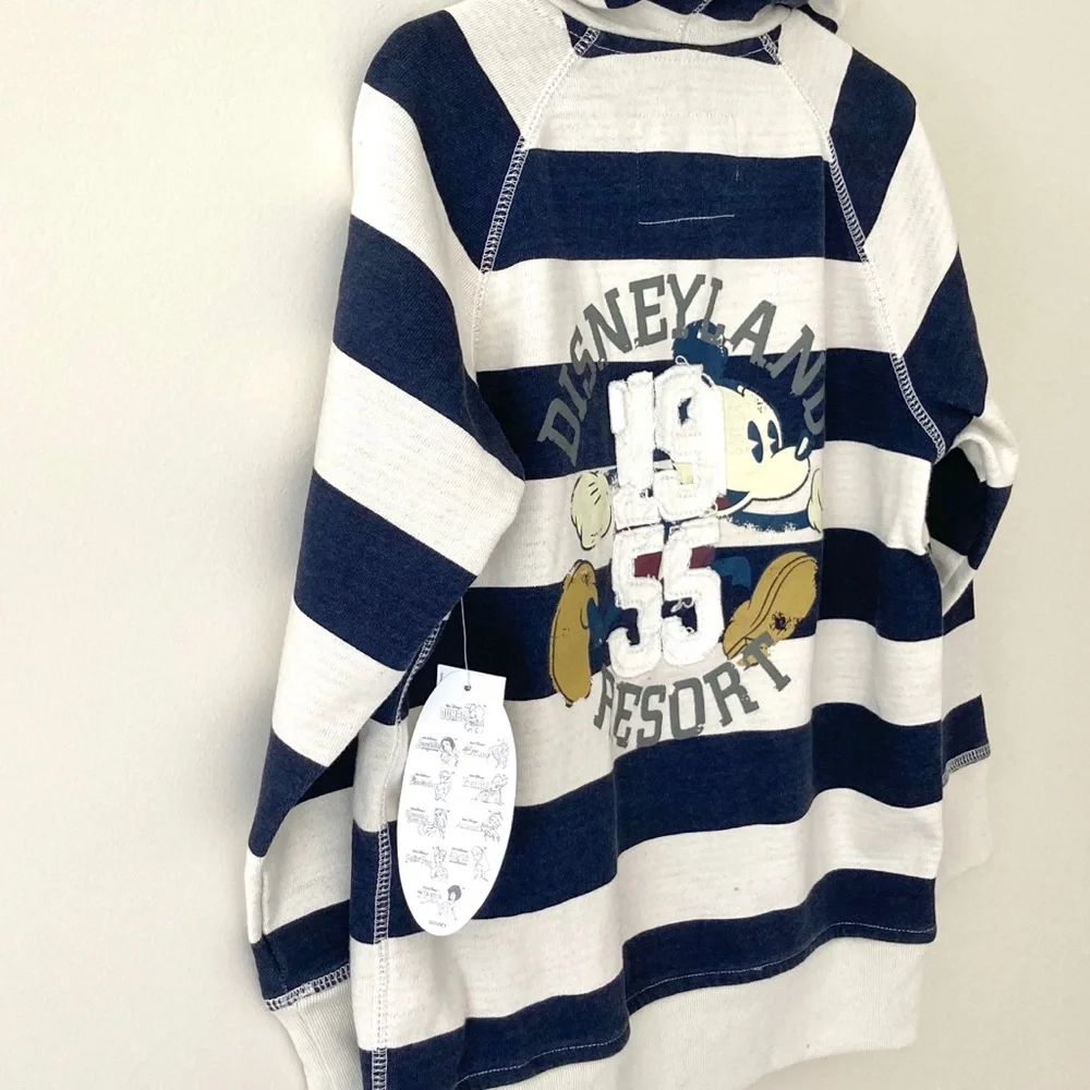 NWT Disneyland resort 1955 Mickey zip hooded jacket size S